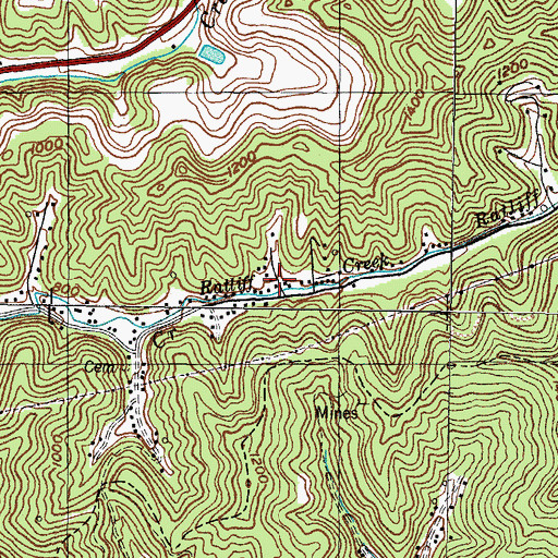 Topographic Map of Edmonds Hollow, KY