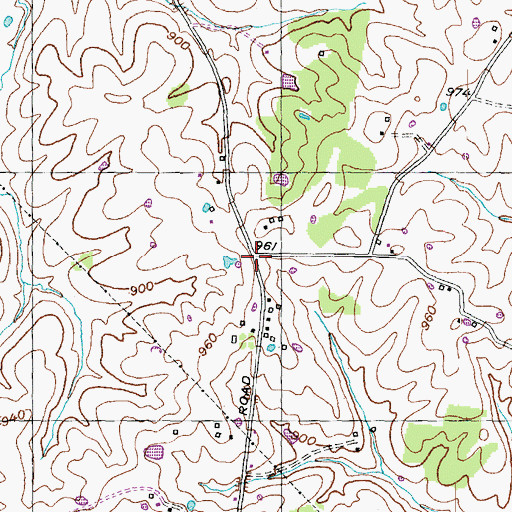 Topographic Map of Acme Post Office (historical), KY