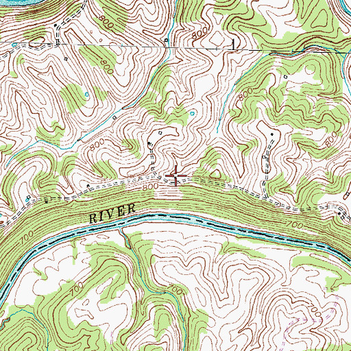 Topographic Map of Barbees View School (historical), KY