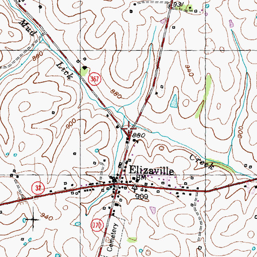 Topographic Map of Bethel School (historical), KY