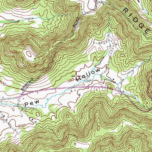 Topographic Map of Cowan School (historical), KY