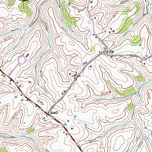 Topographic Map of Deer Lick School (historical), KY