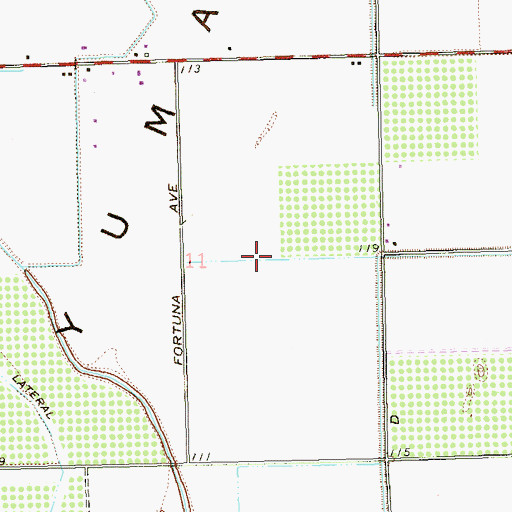 Topographic Map of Lorona Lateral, AZ