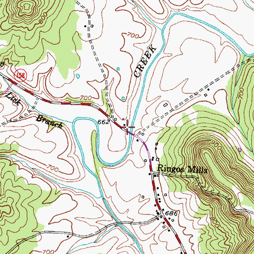 Topographic Map of Farmville (historical), KY