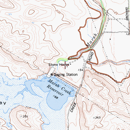 Topographic Map of Stone House, CA