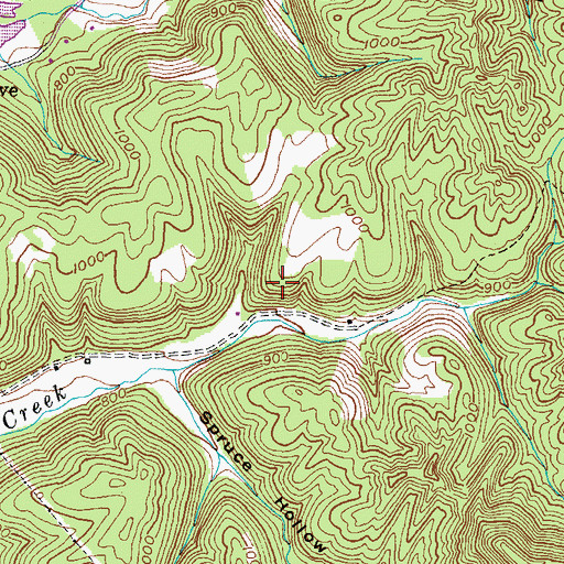 Topographic Map of Muses Mill, KY