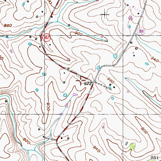 Topographic Map of Nepton Railroad Station (historical), KY