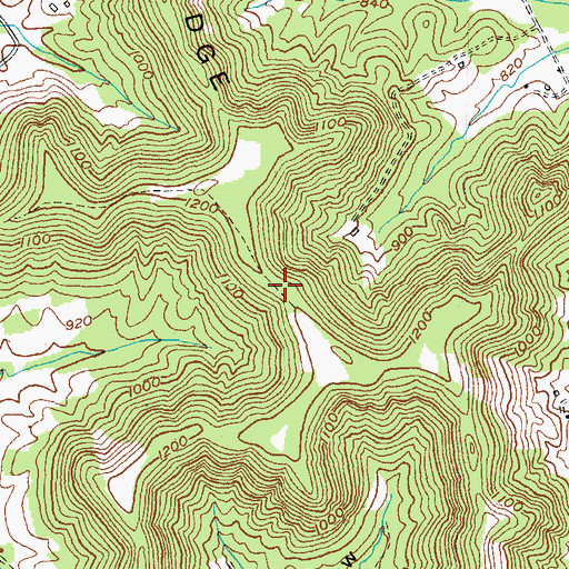 Topographic Map of Pea Ridge (historical), KY
