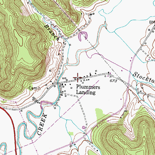 Topographic Map of Plummers Mill Post Office (historical), KY
