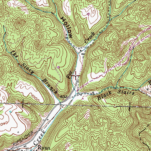 Topographic Map of Reed School (historical), KY