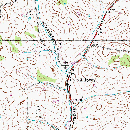 Topographic Map of School Number Thirty-five (historical), KY