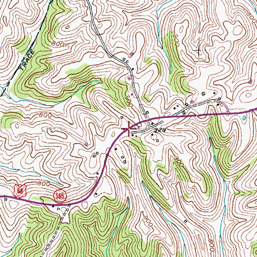 Topographic Map of Snow Hill School (historical), KY