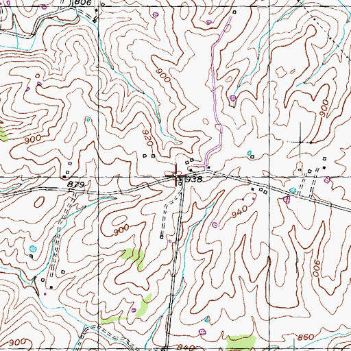 Topographic Map of Sutton Post Office (historical), KY