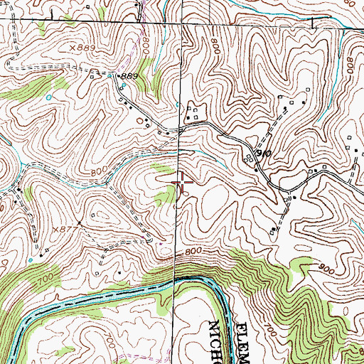 Topographic Map of Tea Run School (historical), KY