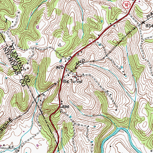 Topographic Map of Tunnel Hill School (historical), KY