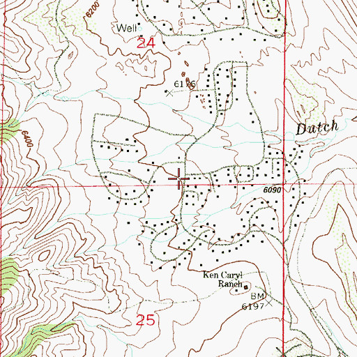 Topographic Map of Ken Caryl Ranch North, CO