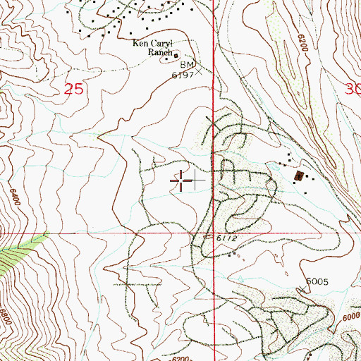 Topographic Map of Bradford Intermediate School, CO