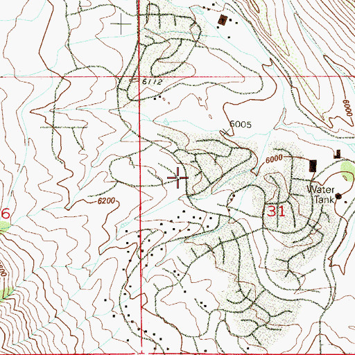 Topographic Map of The Valley, CO