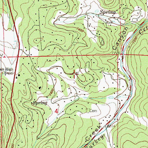 Topographic Map of Homestead, CO