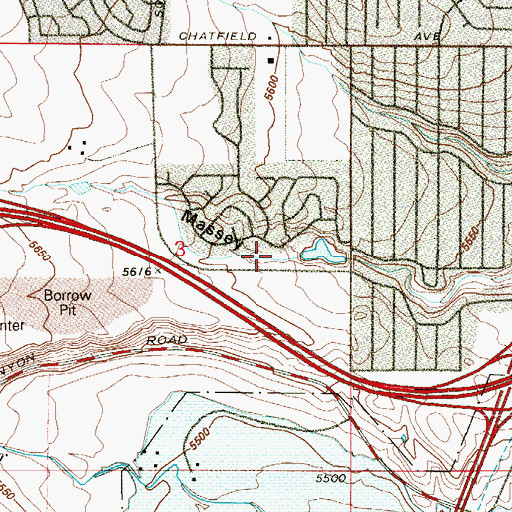 Topographic Map of Wingate South Park, CO