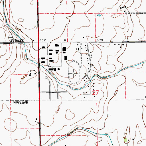 Topographic Map of Wolf Creek Industrial Park, IL