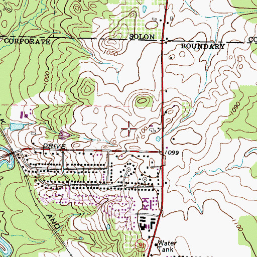 Topographic Map of Corbett Farm (historical), OH
