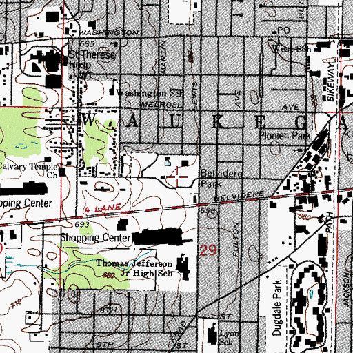 Topographic Map of Kocal Field, IL