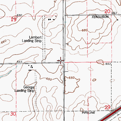Topographic Map of Weber Plaza Shopping Center, IL