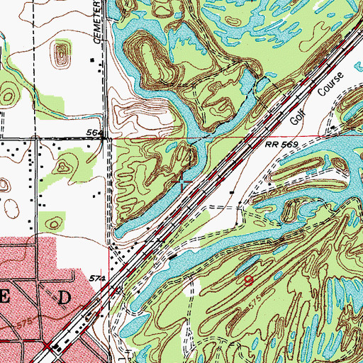 Topographic Map of Hawk Lake, IL