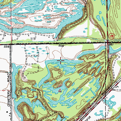 Topographic Map of Big Shadow Lake, IL