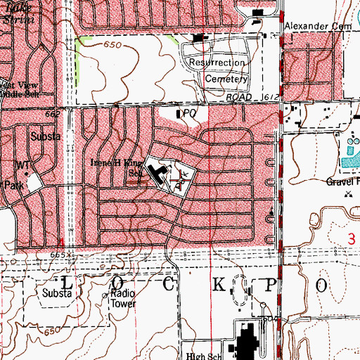 Topographic Map of City Park, IL