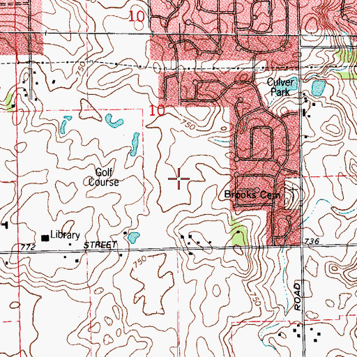 Topographic Map of Pavinita, IL