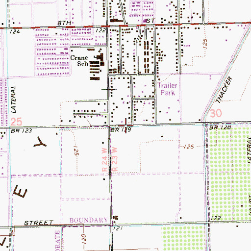 Topographic Map of Marble Lateral, AZ