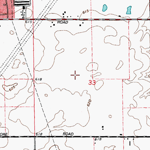 Topographic Map of Summerfield, IL