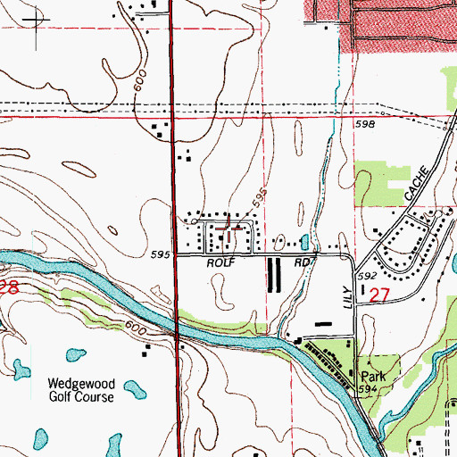 Topographic Map of Plainsman Terrace, IL