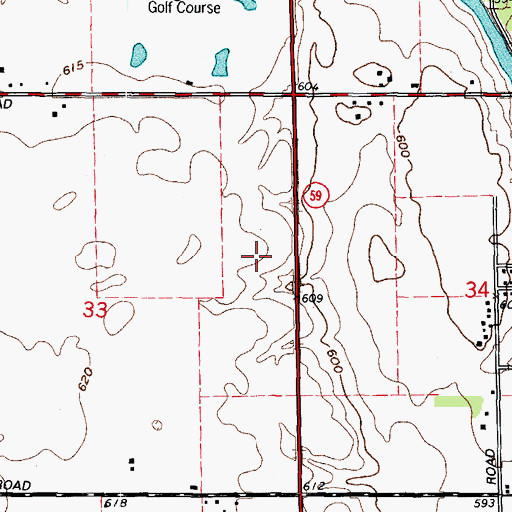 Topographic Map of Prairie Trail, IL