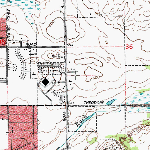 Topographic Map of Essex, IL