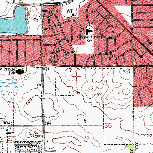 Topographic Map of Picardy, IL