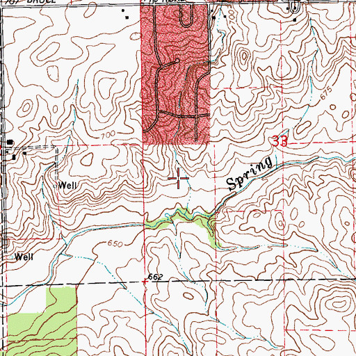 Topographic Map of Kylemore, IL