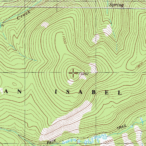 Topographic Map of Mount KIA/MIA, CO