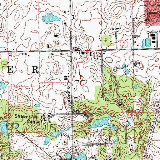 Topographic Map of Doctor Parker Place, IL