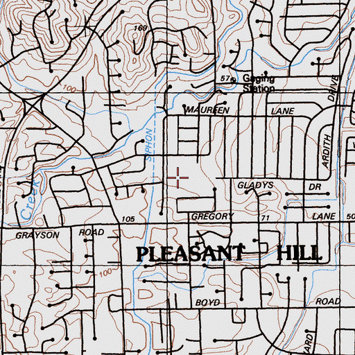 Topographic Map of Strandwood Elementary School, CA