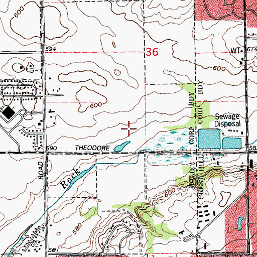 Topographic Map of Wexford East, IL