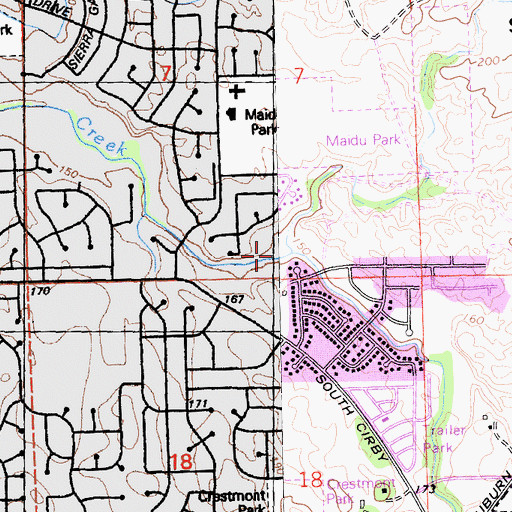 Topographic Map of Strap Ravine, CA