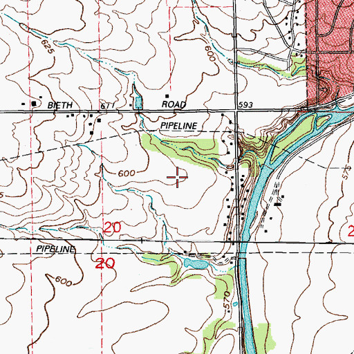 Topographic Map of River Oaks West, IL