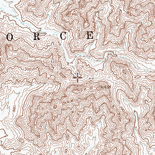 Topographic Map of Mica Mine, AZ