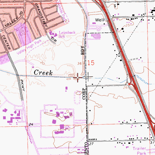 Topographic Map of Strawberry Creek, CA