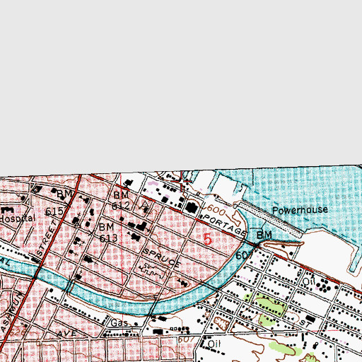 Topographic Map of Museum Ship Valley Camp, MI