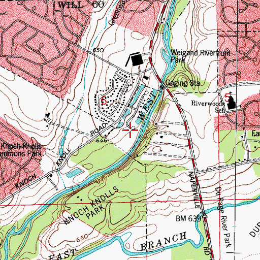 Topographic Map of Rivermist, IL