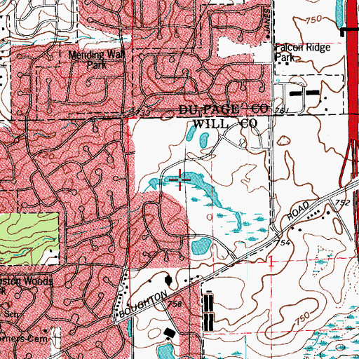 Topographic Map of Heather Sound, IL
